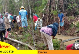 Program Padat Karya Desa Lancang Kuning Diikuti 150 KK