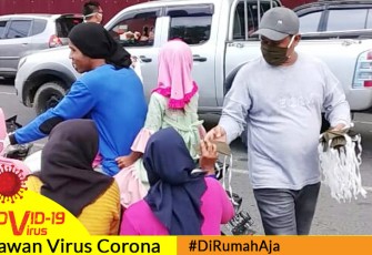 HIPO Lhokseumawe Bagikan 1000 Masker Kain Gratis