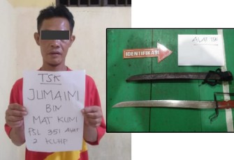 Tersangka diamankan beserta barang bukti