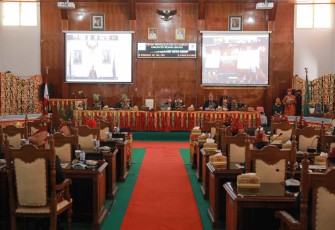 Paripurna DPRD Rejang Lebong Dalam Menyambut HUT Kota Curup ke 140 dilakukan Secara Virtual 