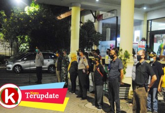Giat Patroli Gabungan Berskala Besar Terapkan 'Distanching Stay At Home'