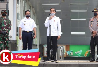 Panglima TNI dan Kapolri Dampingi Presiden Jokowi Tinjau Persiapan Penerapan Prosedur New Normal