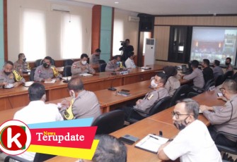 Kapolda Kepri Gelar Vidcon Bersama Polres/Ta Jajaran