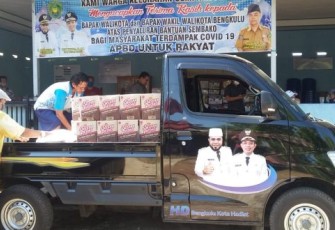 Mobil Dinas Kominfosan Kota Bengkulu Ikut Bantu Pendistribusian Rasmie