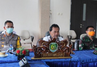 Bupati Bengkulu Tengah Ferry Ramli Ikuti Halal Bi Halal Melalui Vidcon Bersama Gubernur