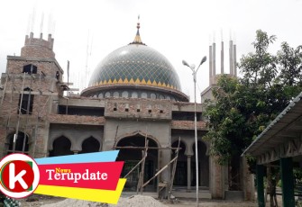 Pembangunan Masjid Baitul Hikmah Kodim 0209/LB Sudah Mencapai 80 Persen