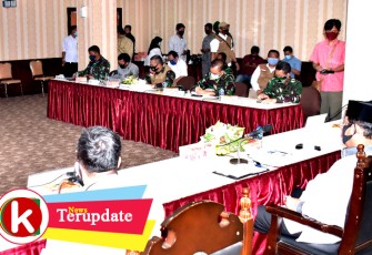 Danrem 033/WP Bersama FKPD Kepri Hadiri Rakor Percepatan Penanganan Covid-19 di Batam