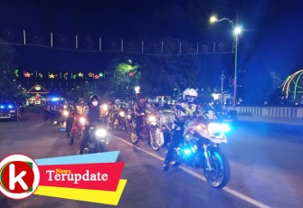 Personel Polres dan Kodim Batang Jaga Kamtibmas Malam Idul Fitri Kondusif