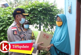 Bakti Sosial Endra Dharmalaksana Akpol 99 Polres Lingga Peduli Covid-19