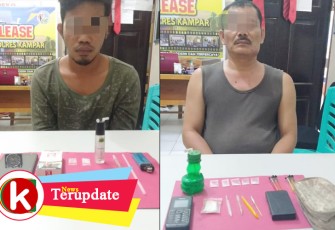 2 Pengedar Shabu saat diamankan