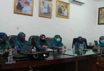 TP PKK Labuhanbatu Gelar Virtual Meeting Bersama Ketua TP PKK Sumut 