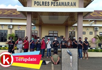 Tersangka dan Barang Bukti saat diamankan