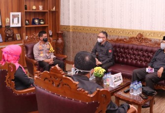 Pertemuan Kapolda Bengkulu Bersama Ketua Bawaslu dan Anggota