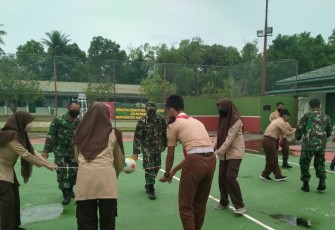 Saka Wira Kartika Kodim 0315/Bintan Terima Wasbang dan Laksanakan Outbound