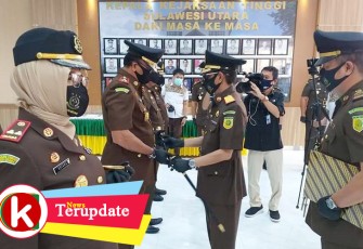 Kajati Sulut Andi M.Iqbal pimpin serah terima jabatan Kajari Bitung