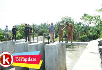 Bupati Batu Bara Tinjau Tanggul Jebol di Karang Baru