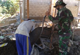 Target TMMD 108 di Desa Ngepoh Tepat Waktu