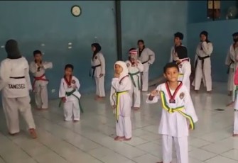 Baladhika Club Pamulang Gelar Latihan Perdana Serta Melantik Kenaikan Sabuk Atlet Taekwondo