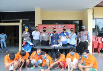 7 Orang Terduga Pelaku Kejahatan Berhasil Diamankan Polres Bengkulu