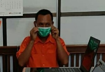Oknum Pejabat Bank Swasta di Bengkulu saat diamankan