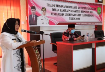 Plt Walikota Tanjung Pinang Hj. Rahma S. IP saat Dialog Bersama Masyarakat
