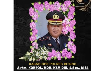 Polres Bitung Berduka Atas Meninggalnya Kabag Ops Kompol Moh. Kamidin