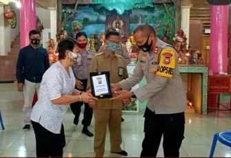 Kapolres Bengkulu Silaturahmi ke Vihara Buddhayana Bengkulu