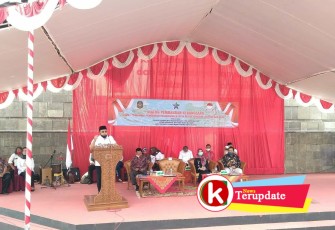 Walikota Santoso Memberikan Sambutan Arahan di Acara Dialog Pembauran Kebangsaan (foto: Faisal NR / Klikwarta.com) 