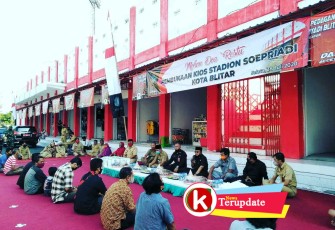 Peresmian Kios Sisi Selatan Stadion Soeprijadi Kota Blitar (foto: Faisal NR / Klikwarta.com) 