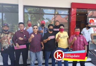 Relawan Santoso Merapi 05 Saat di Mapolres Blitar Kota (foto: Faisal NR / Klikwarta.com) 
