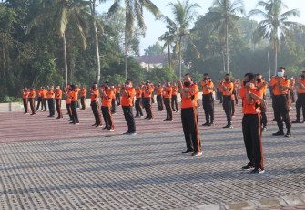 Polda Bengkulu Kembali Gelar Olahraga Bersama