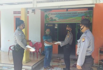 Polres BS Polda Bengkulu Ringankan Beban Warga Terdampak Covid-19