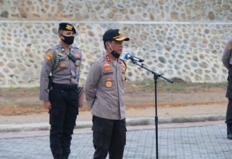Kapolda Bengkulu Pimpin Apel Pagi Perdana di Lapangan Rekonfu