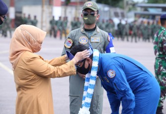 Rahma Bangga Rajawali Flight Unjuk Aksi di Langit Tanjungpinang