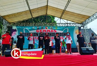 Aksi Gemmas Kota Blitar Tahun 2020 (foto: Faisal NR / Klikwarta.com) 
