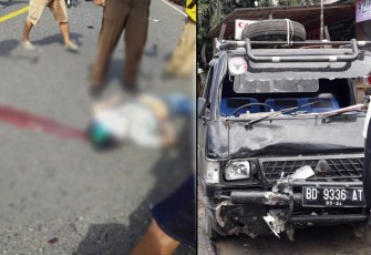 Kondisi korban dan mobil pasca kejadian