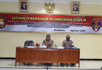 Bid Propam Polda Bengkulu Gelar Pelatihan