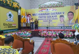 Pimpinan dan Anggota DPRK Aceh Singkil Hadiri Musda Ke-V Golkar