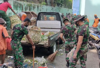 Kodim 0505/JT Karya Bakti di Jalan Lapangan Tembak Arundina dan Pasar Cibubur