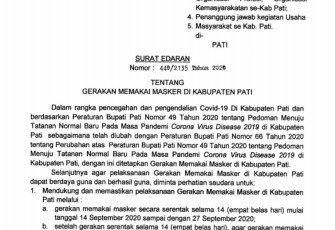SE Bupati Pati Nomor 440/2135 Tahun 2020 
