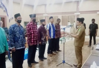 Wakil Wali Kota Bengkulu Dedy Wahyudi Lantik Pengurus LPM Kota Bengkulu Periode 2020-2025