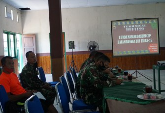Lomba Disign Masker Dandim Cup Kodim 0736/Batang Dalam Rangka HUT TNI ke-75 