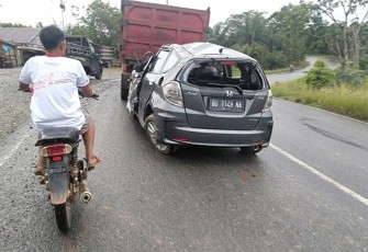 Kondisi Mobil Usai Masuk Jurang 