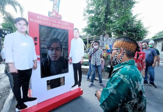 Persiapan Kampanye Blusukan Online Paslon Cawali dan Cawawali Kota Solo nomor urut 1 Gibran Rakabuming Raka dan Teguh Prakosa.