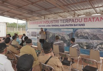 AKBP Edwin Louis Sengka, saat berkunjung di KIT Batang, Senin (28/9/2020)
