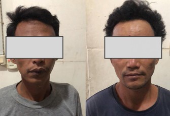 Dua pelaku saat diamankan