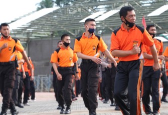 Polda Bengkulu Senam Pagi Bersama