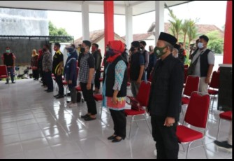 Kecamatan Ngantru Kukuhkan Petugas Penegak Disiplin Penanganan Covid-19