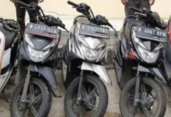Motor Yang Diamankan Oleh Polres Oku Timur 