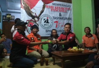 Acara peringatan Hari Kesaktian Pancasila dan Tasyakuran 7 Tahun BPK Oi Sukoharjo.